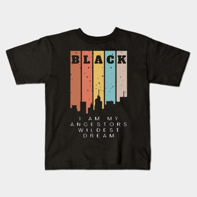 Black History Month Kids T-Shirt by Lamink